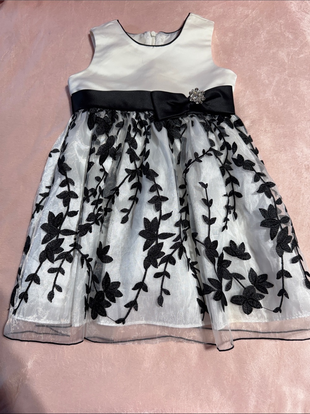 Jayne Copeland Girls Floral Formal Dress